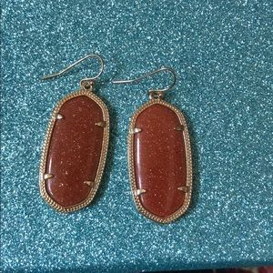 Kendra Scott sparkle copper earrings
